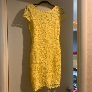 Yellow Lace Lulus Dress